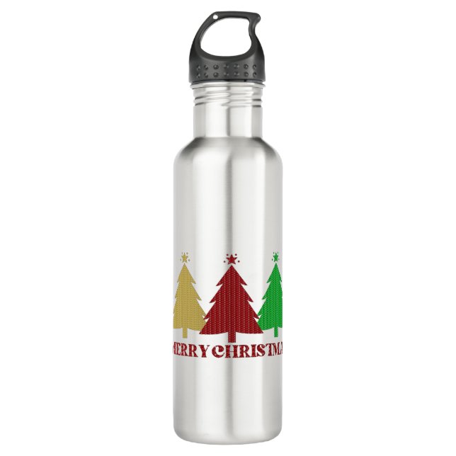Merry Christmas 710 Ml Water Bottle (Front)