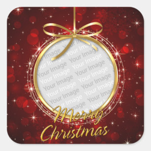 Merry Christmas 76 Options Square Sticker