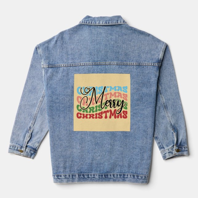 Merry Christmas-79232 Denim Jacket (Back)