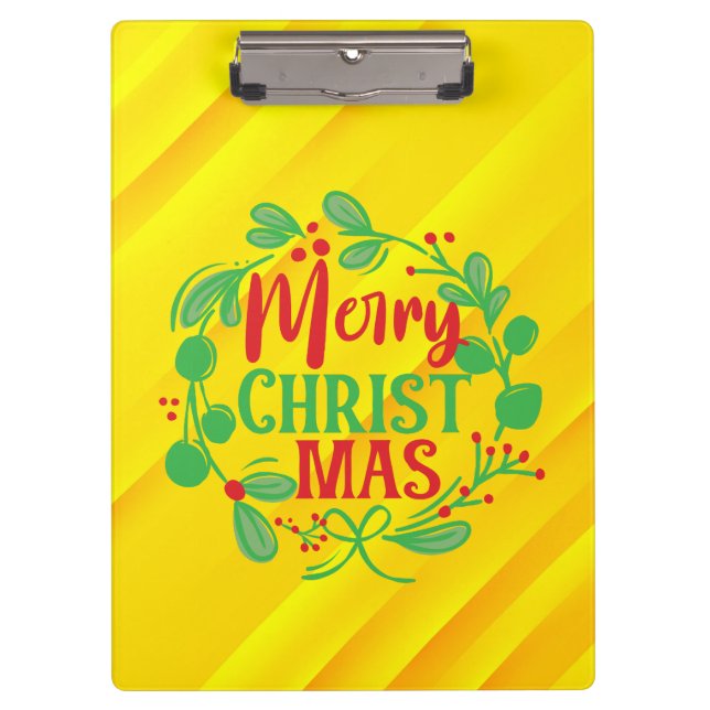 Merry Christmas-82191 Clipboard (Front)