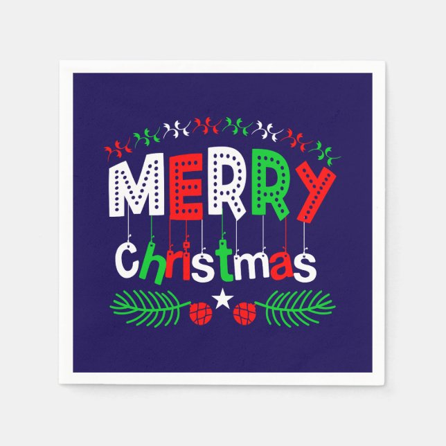 Merry Christmas-85923 Napkin (Front)