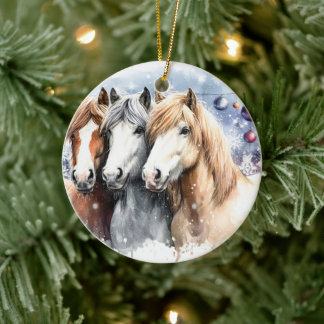 Merry Christmas - 8 Ceramic Tree Decoration