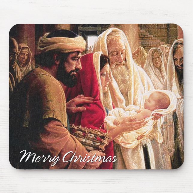 Merry Christmas A1 Mousepad (Front)