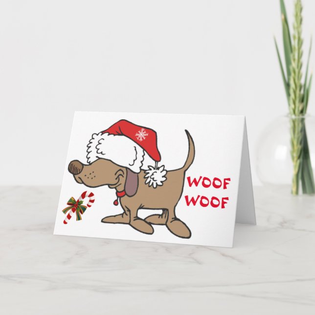 *MERRY CHRISTMAS & A BONE** CHRISTMAS HOLIDAY CARD (Front)