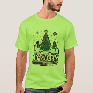 "Merry Christmas: A Festive Fashion Spectacle" T-Shirt
