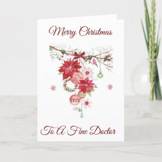 MERRY CHRISTMAS *A FINE DOCTOR* HOLIDAY CARD