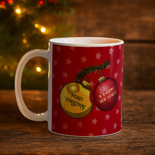 Merry Christmas & A Happy New Year Decorations Coffee Mug