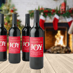 Merry Christmas A Little Gift For You Cute Red Wine Label<br><div class="desc">Merry Christmas Gifting A Little Gift For You Cute Red Wine Gift Label. Click personalise this template to customise it with the family name or your own personal name, and the year quickly and easily. Merry Christmas A Little Gift For You Cute Red Wine Label, is part of the Merry...</div>