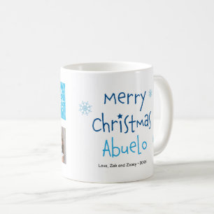 Merry Christmas Abuelo 2 Photo Custom Mug