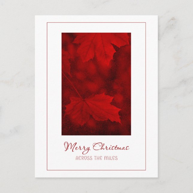 Merry Christmas Across the Miles Postcard (Front)