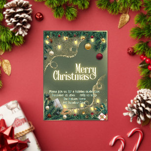 Merry Christmas Acrylic Invitations