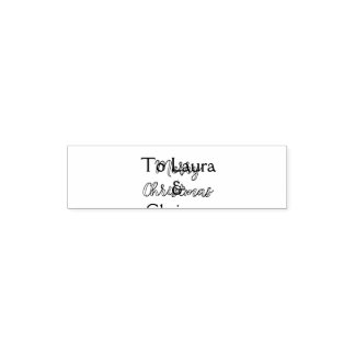 Merry Christmas add name text custom family gift Self-inking Stamp