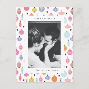 Merry Christmas ADD YOUR FAMILY PHOTO Postcard