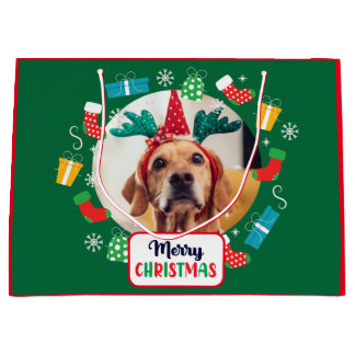 Merry Christmas (add your own photos) Gift Bag