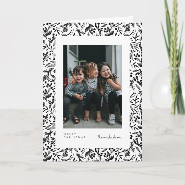 MERRY CHRISTMAS | Add Your Photo Holiday Card (Front)