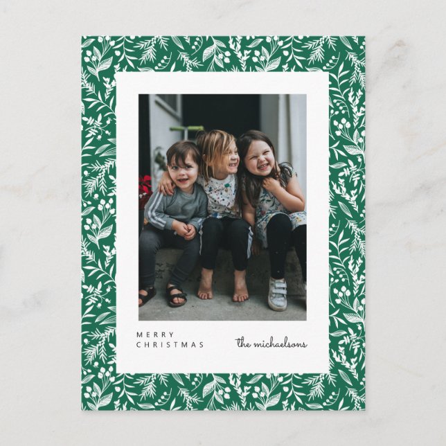 MERRY CHRISTMAS | Add Your Photo Postcard (Front)