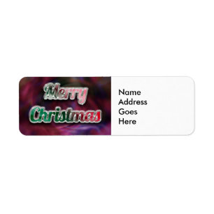 Merry Christmas Address Label
