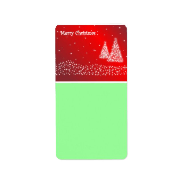 Merry Christmas Address Label (Front)