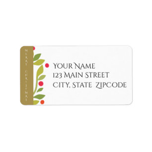 Merry Christmas Address Labels