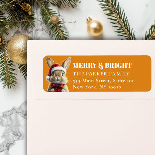 MERRY Christmas! Adorable, Rabbit, Santa Hat