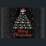 Merry Christmas Aeroplane Tree Vacation Cutting Board<br><div class="desc">Merry Christmas Aeroplane Tree Vacation</div>