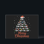 Merry Christmas Aeroplane Tree Vacation Holiday Card<br><div class="desc">Merry Christmas Aeroplane Tree Vacation</div>