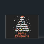Merry Christmas Aeroplane Tree Vacation Holiday Card<br><div class="desc">Merry Christmas Aeroplane Tree Vacation</div>