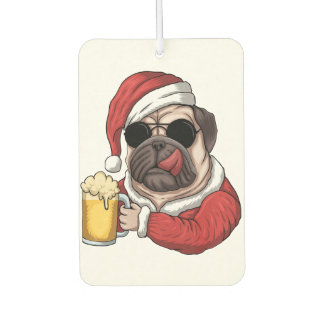 Merry Christmas Air Freshener | Pug Dog Lover Gift
