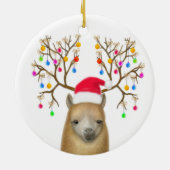 Merry Christmas Alpaca Ornament | Zazzle