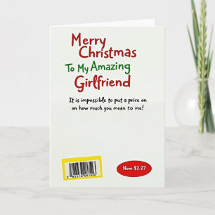 Merry Christmas Amazing Girlfriend Card