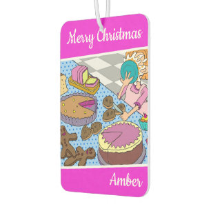 Merry Christmas Amber-car freshener by dalDesignNZ