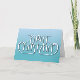 Merry Christmas Ambigram Holiday Card