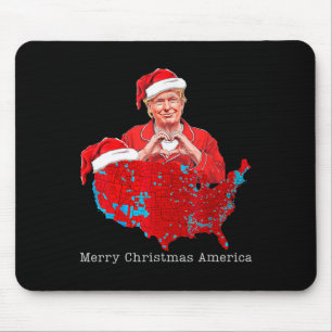 Merry Christmas America Donald Trump Coverage Xmas Mouse Mat