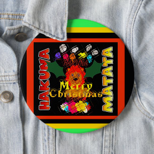 Merry Christmas and a Happy New Year 6 Cm Round Badge