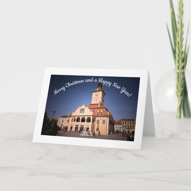 Merry Christmas and a Happy New Year - Brasov Holiday Card (Front)