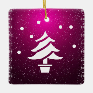 Merry Christmas and a Happy New Year! Ceramic Ornament