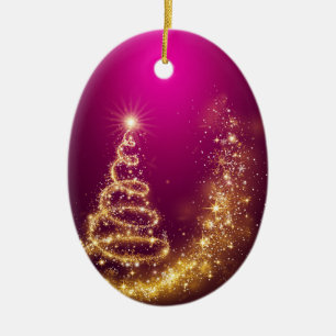 Merry Christmas and a Happy New Year! Ceramic Tree Decoration