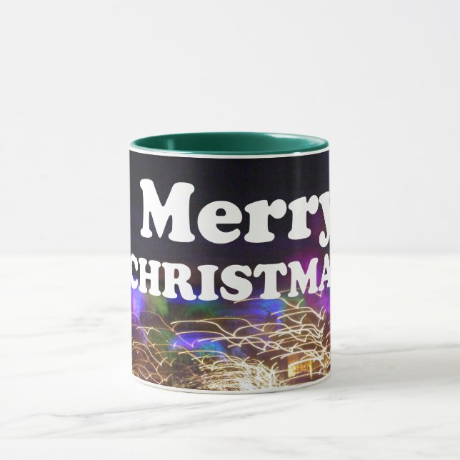 Merry Christmas and a Happy New Year Greetings Mug (Center)