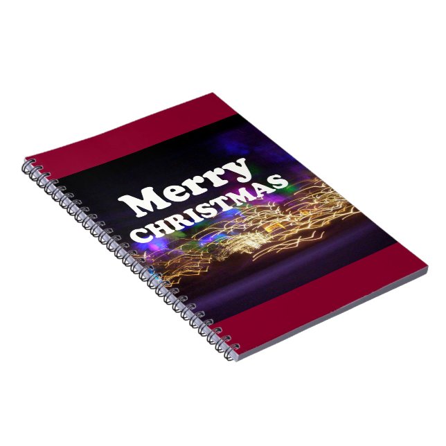 Merry Christmas and a Happy New year greetings Notebook (Right Side)