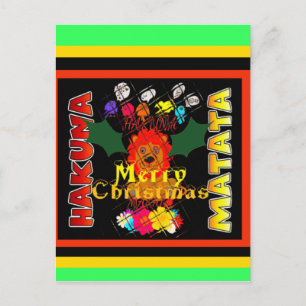 Merry Christmas and a Happy New Year Holiday Postcard