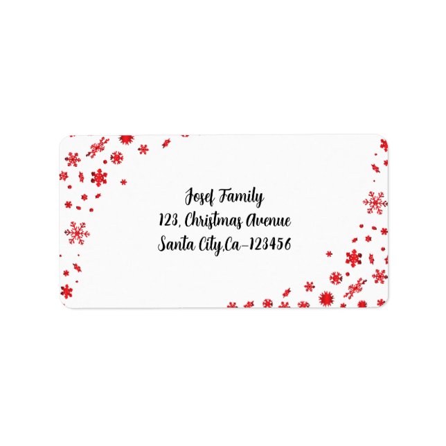 Merry Christmas and a Happy New Year! Label (Front)