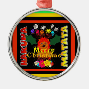 Merry Christmas and a Happy New Year Metal Tree Decoration