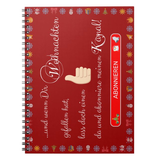 Merry Christmas and a Happy New Year! Notebook (Front)