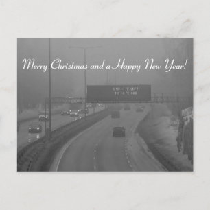 Merry Christmas and a Happy New Year postcard
