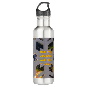 Merry Christmas and a Happy New Year Snowflake Art 710 Ml Water Bottle