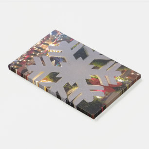 Merry Christmas and a Happy New Year Snowflake Art Post-it Notes