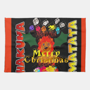 Merry Christmas and a Happy New Year Tea Towel