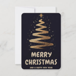 Merry Christmas and a Happy New Year! Thank You Card