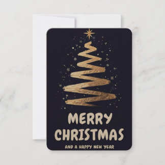 Merry Christmas and a Happy New Year!  Thank You Card