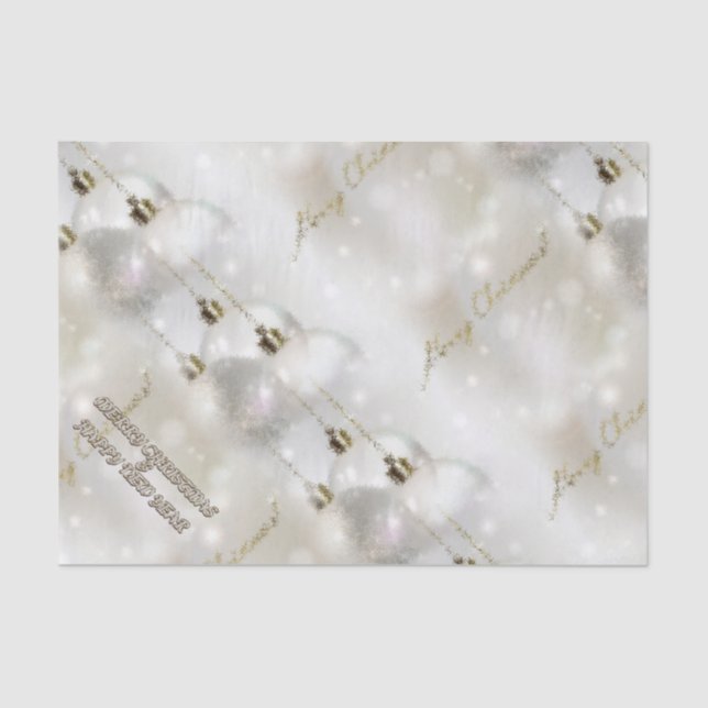 Merry Christmas and a Happy New Year Tissue Paper (Front)